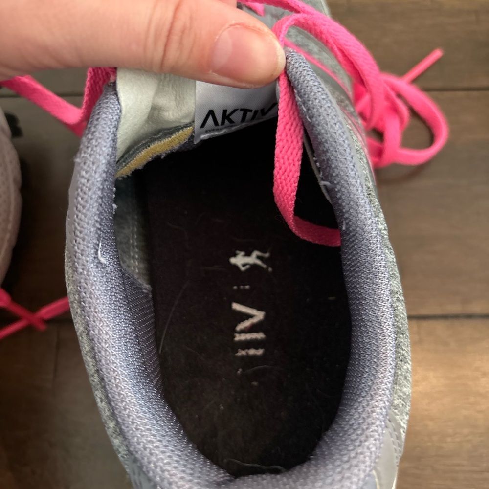 Adidas Women's Gray and Pink Athletic Shoes - Picture 7 of 10